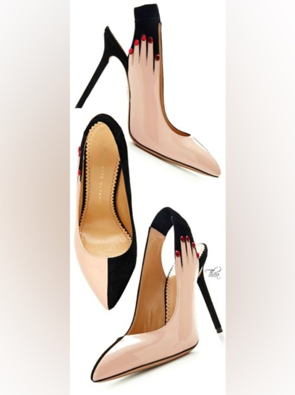 EUC Charlotte Olympia Hands Up pump 37 $990